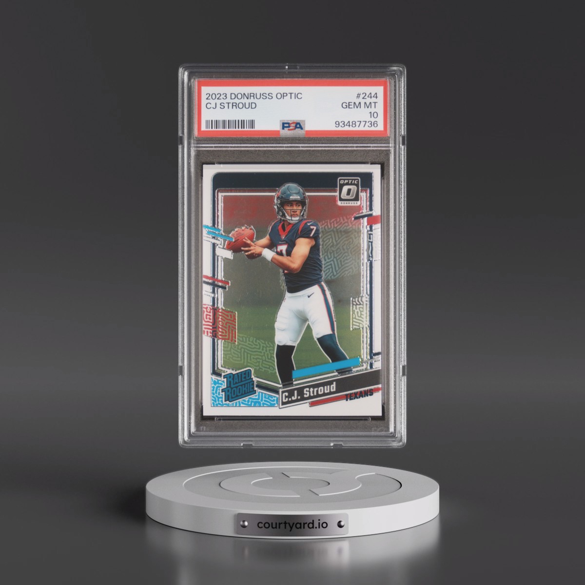 2023 Panini Donruss Optic #244 CJ Stroud (PSA 10 GEM MINT)
