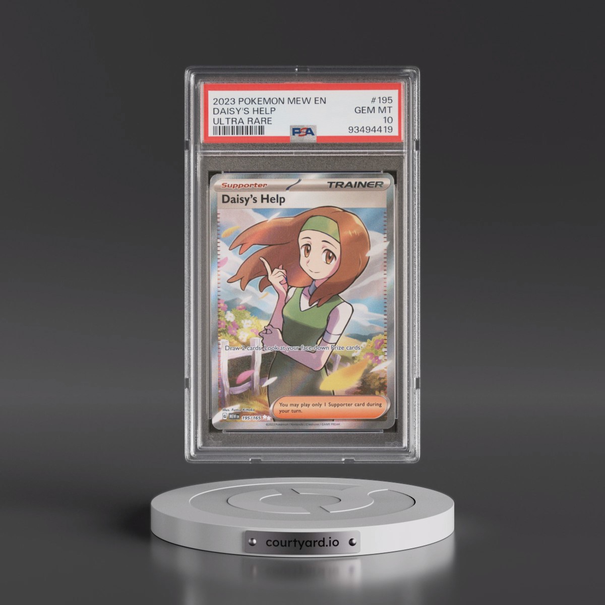 2023 Pokémon Mew EN-151 #195 Daisy's Help - Ultra Rare (PSA 10 GEM MINT)