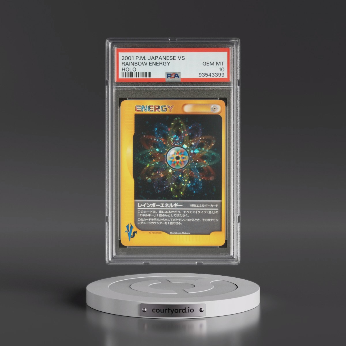 2001 Pokémon VS Rainbow Energy - Holo (PSA 10 GEM MINT)