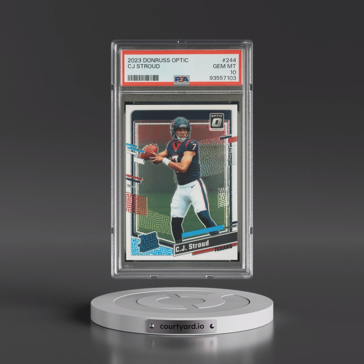 2023 Panini Donruss Optic #244 CJ Stroud (PSA 10 GEM MINT)