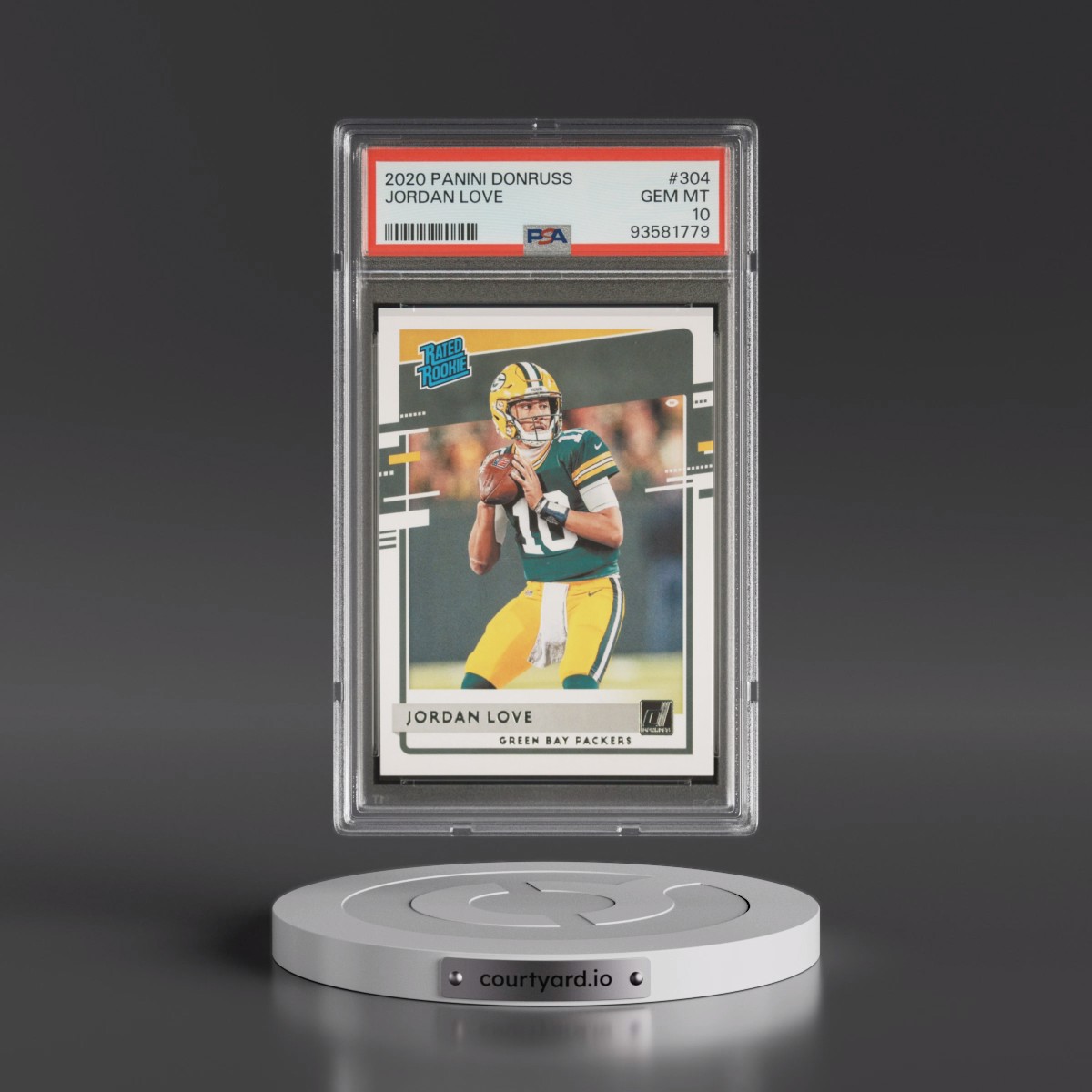2020 Panini Donruss #304 Jordan Love (PSA 10 GEM MINT)