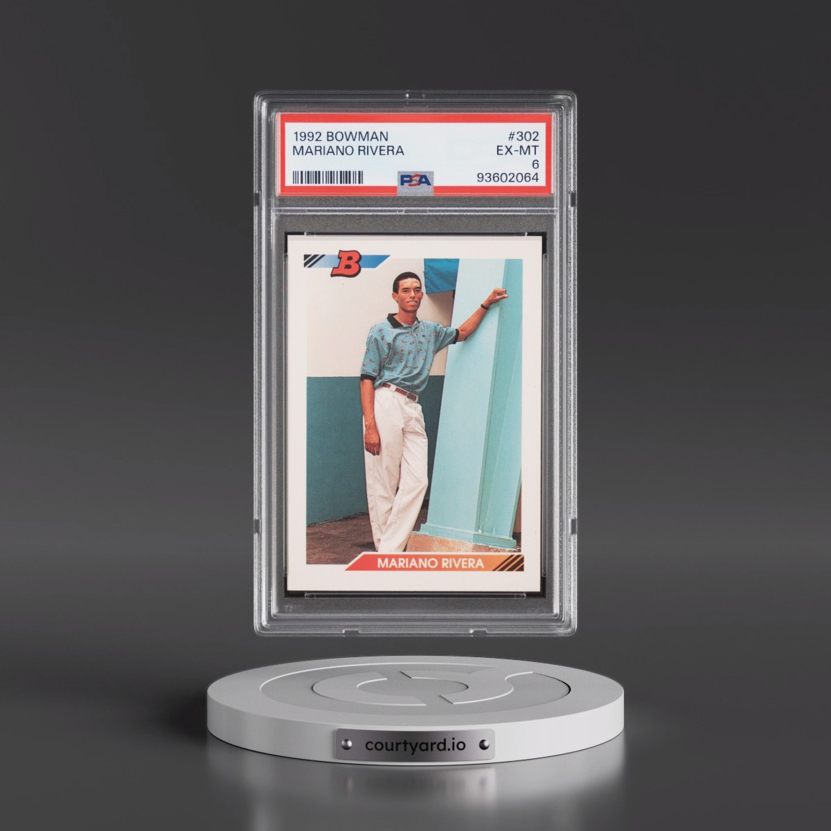 1992 Bowman #302 Mariano Rivera (PSA 6 EX-MT)