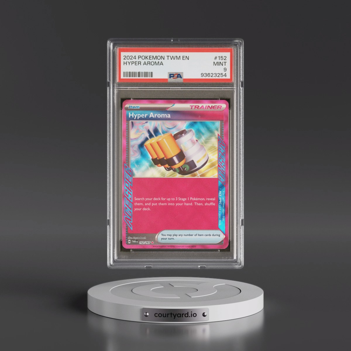 2024 Pokémon Twm EN-Twilight Masquerade #152 Hyper Aroma (PSA 9 MINT)