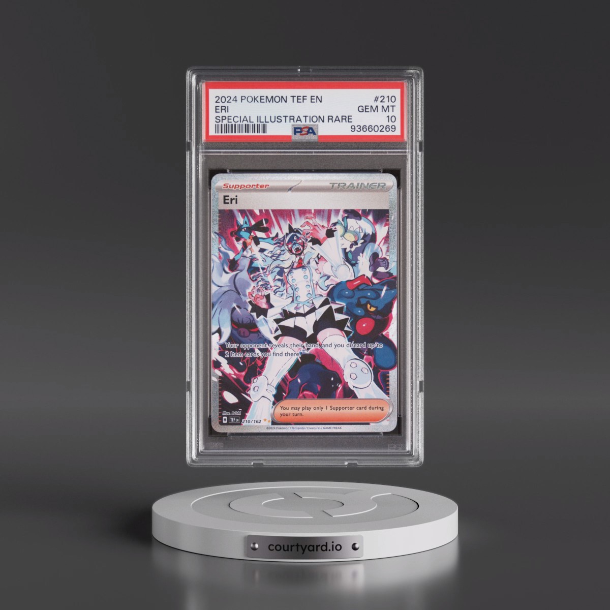 2024 Pokémon Tef EN-Temporal Forces #210 Eri - Special Illustration Rare (PSA 10 GEM MINT)