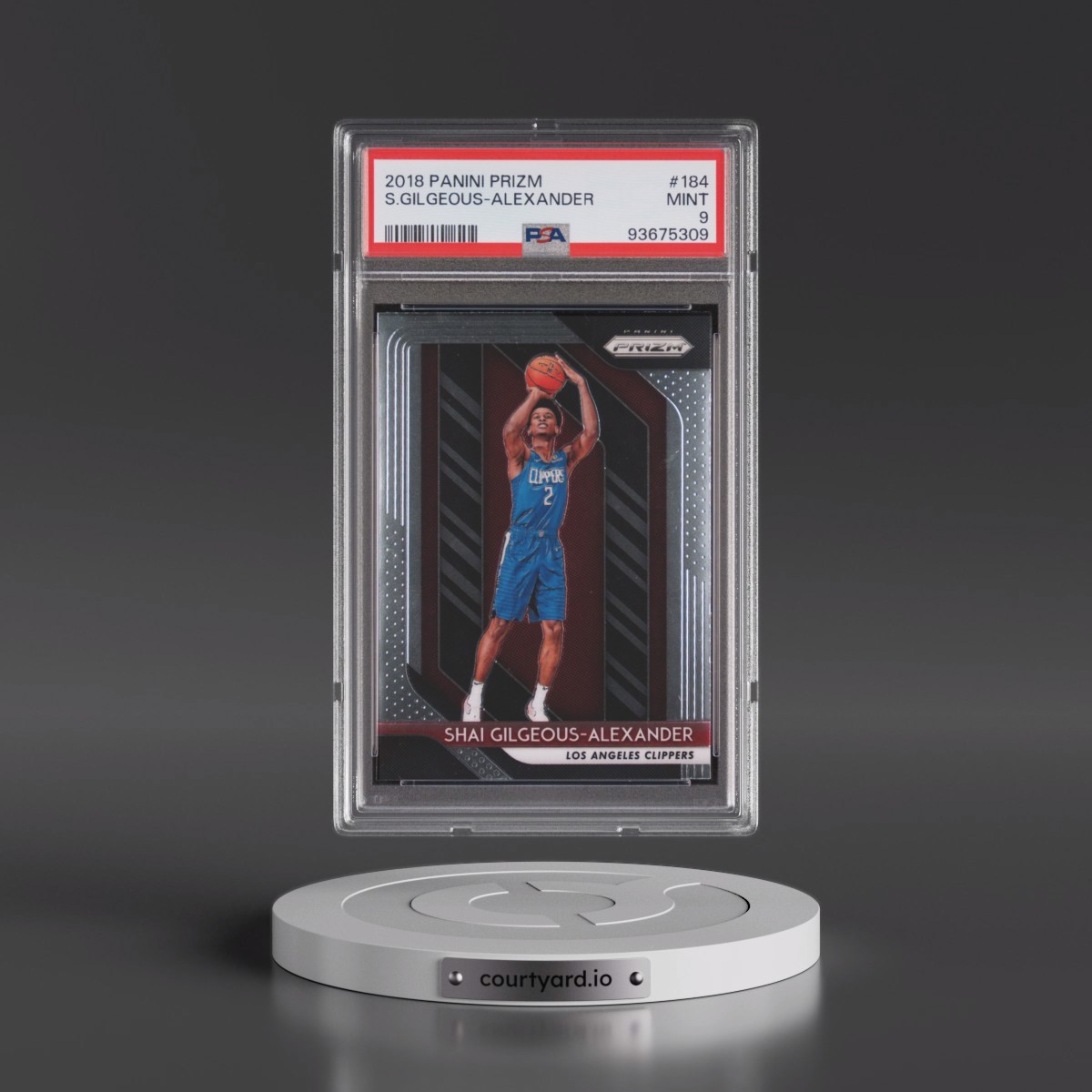2018 Panini Prizm #184 Shai Gilgeous-Alexander (PSA 9 MINT)