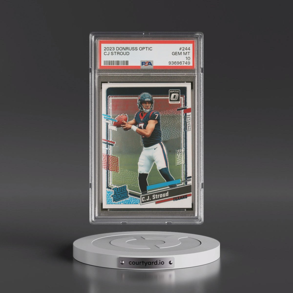 2023 Panini Donruss Optic #244 CJ Stroud (PSA 10 GEM MINT)