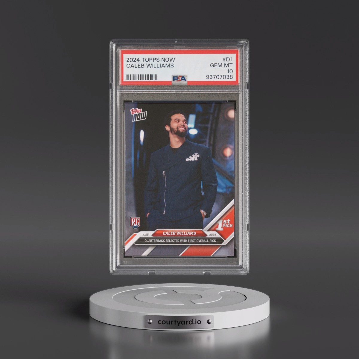 2024 Topps Now #D1 Caleb Williams (PSA 10 GEM MINT)