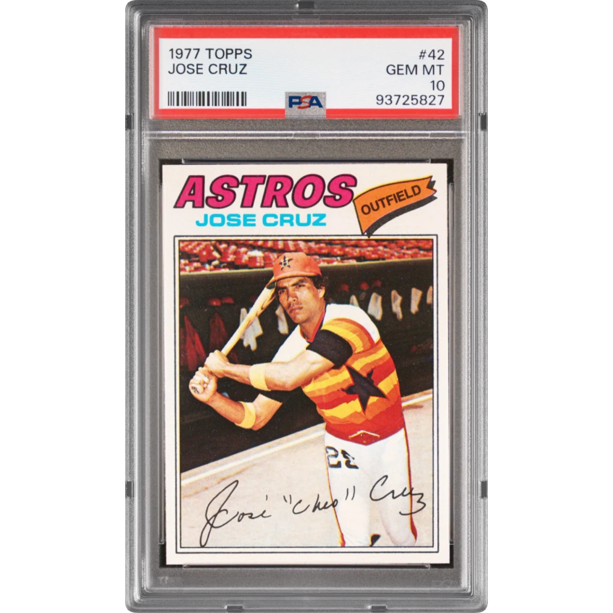 1977 Topps #42 Jose Cruz (PSA 10 GEM MINT)