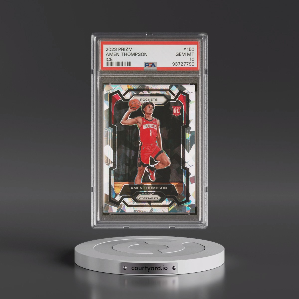 2023 Panini Prizm #150 Amen Thompson - Ice (PSA 10 GEM MINT)