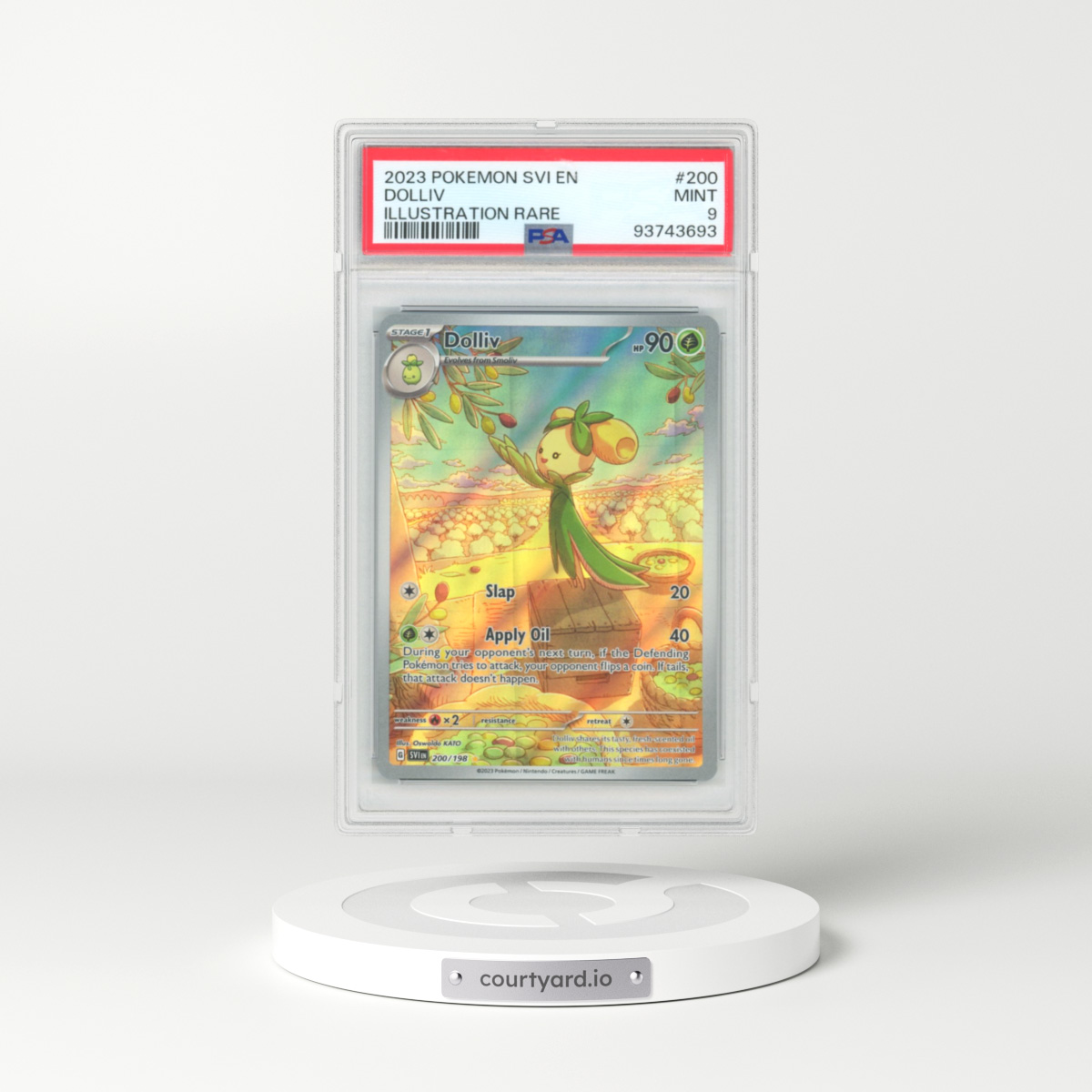 2023 Scarlet & Violet #200 Dolliv - Illustration Rare (PSA 9 MINT)