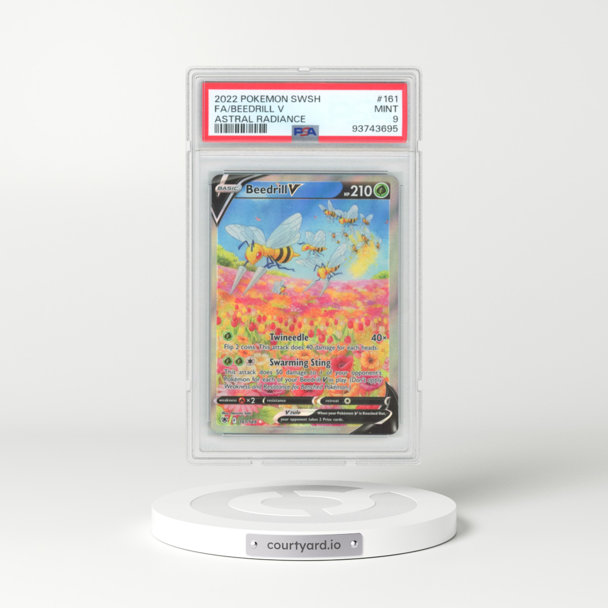 2022 Astral Radiance #161 Beedrill V - Holo (PSA 9 MINT)
