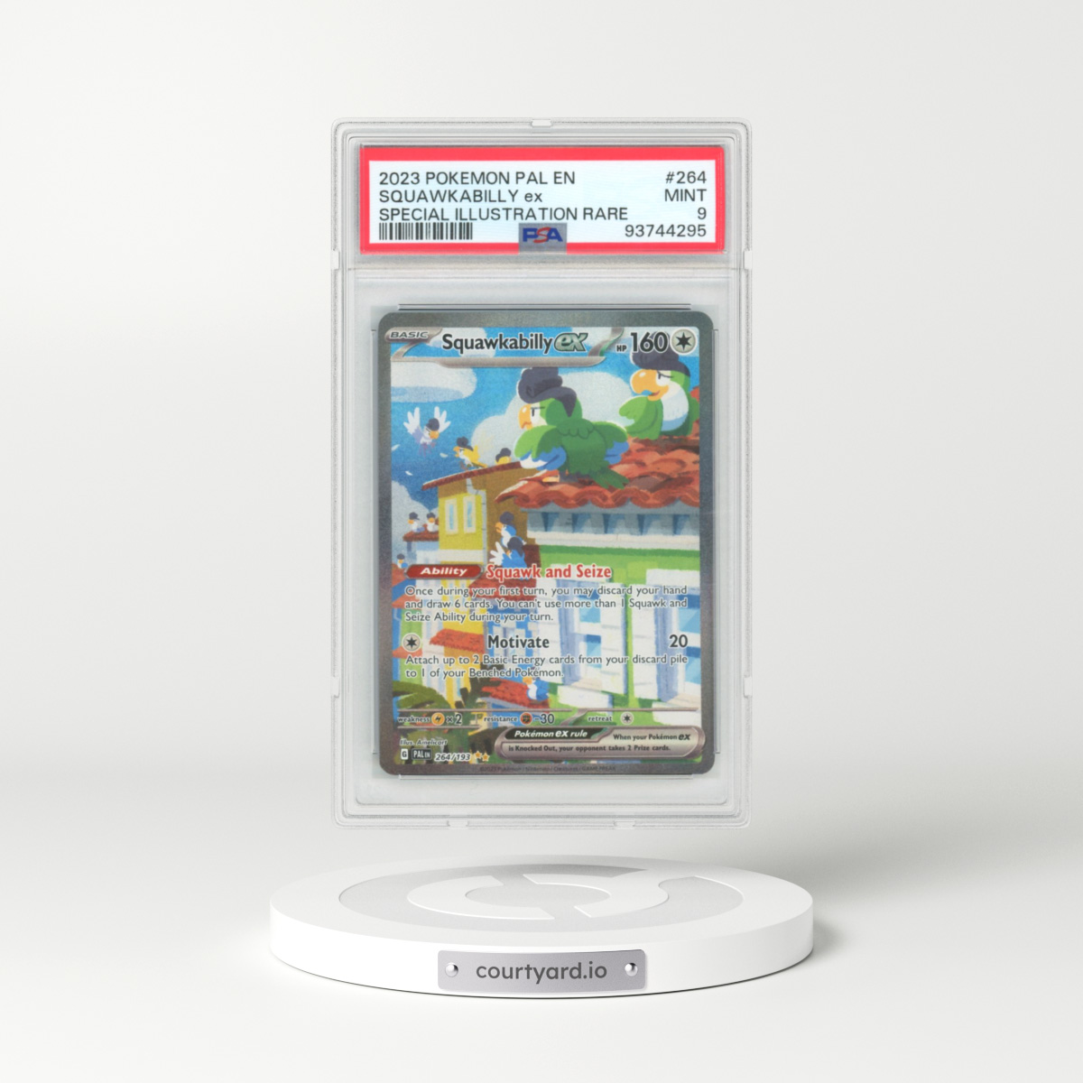 2023 Paldea Evolved - PAL EN #264 Squawkabilly ex - Special Illustration Rare (PSA 9 MINT)