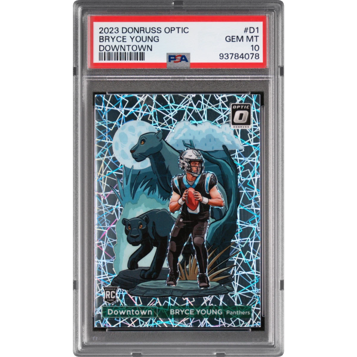 2023 Panini Donruss Optic Downtown! #D1 Bryce Young (PSA 10 GEM MINT)