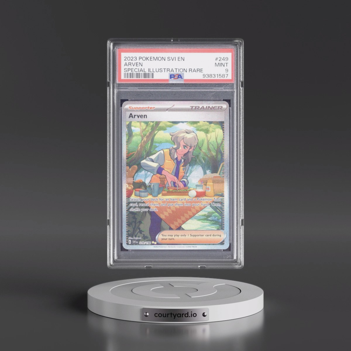 2023 Pokémon Svi EN-Scarlet & Violet #249 Arven - Special Illustration Rare (PSA 9 MINT)