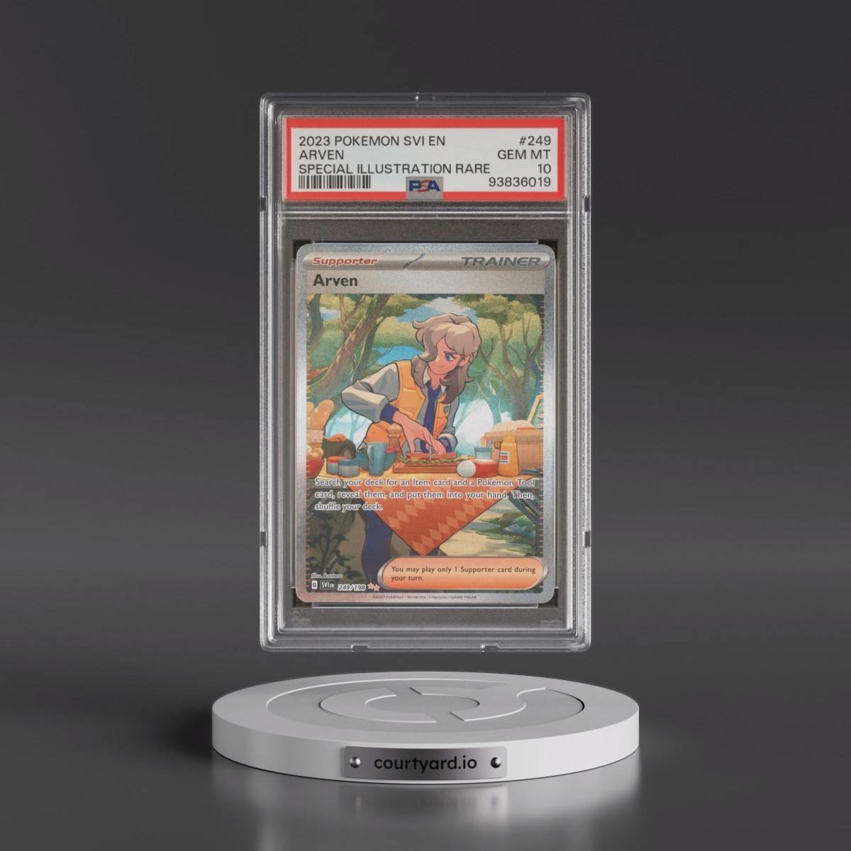 2023 Pokémon Svi EN-Scarlet & Violet #249 Arven - Special Illustration Rare (PSA 10 GEM MINT)