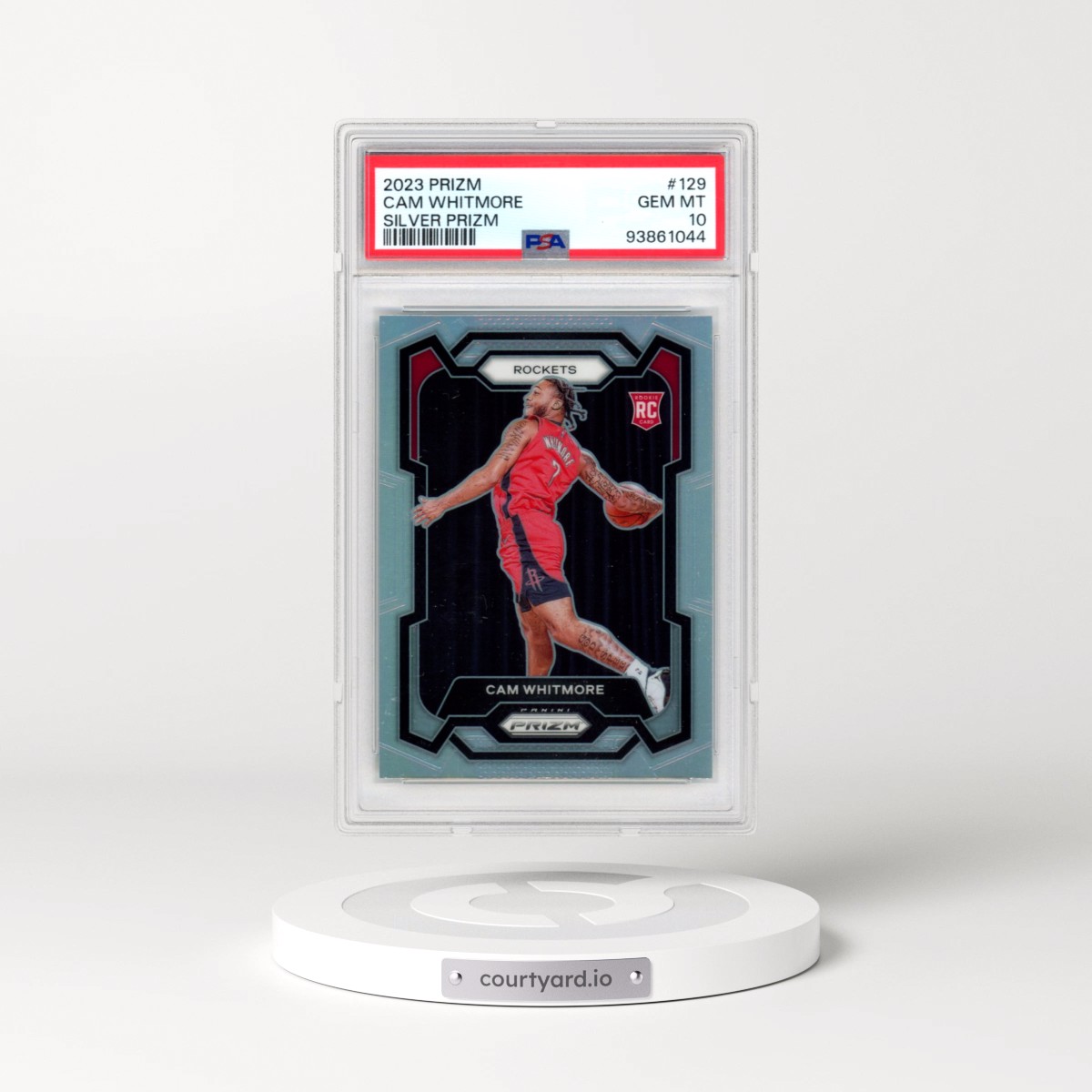 2023 Panini Prizm #129 Cam Whitmore - Silver Prizm (PSA 10 GEM MINT)