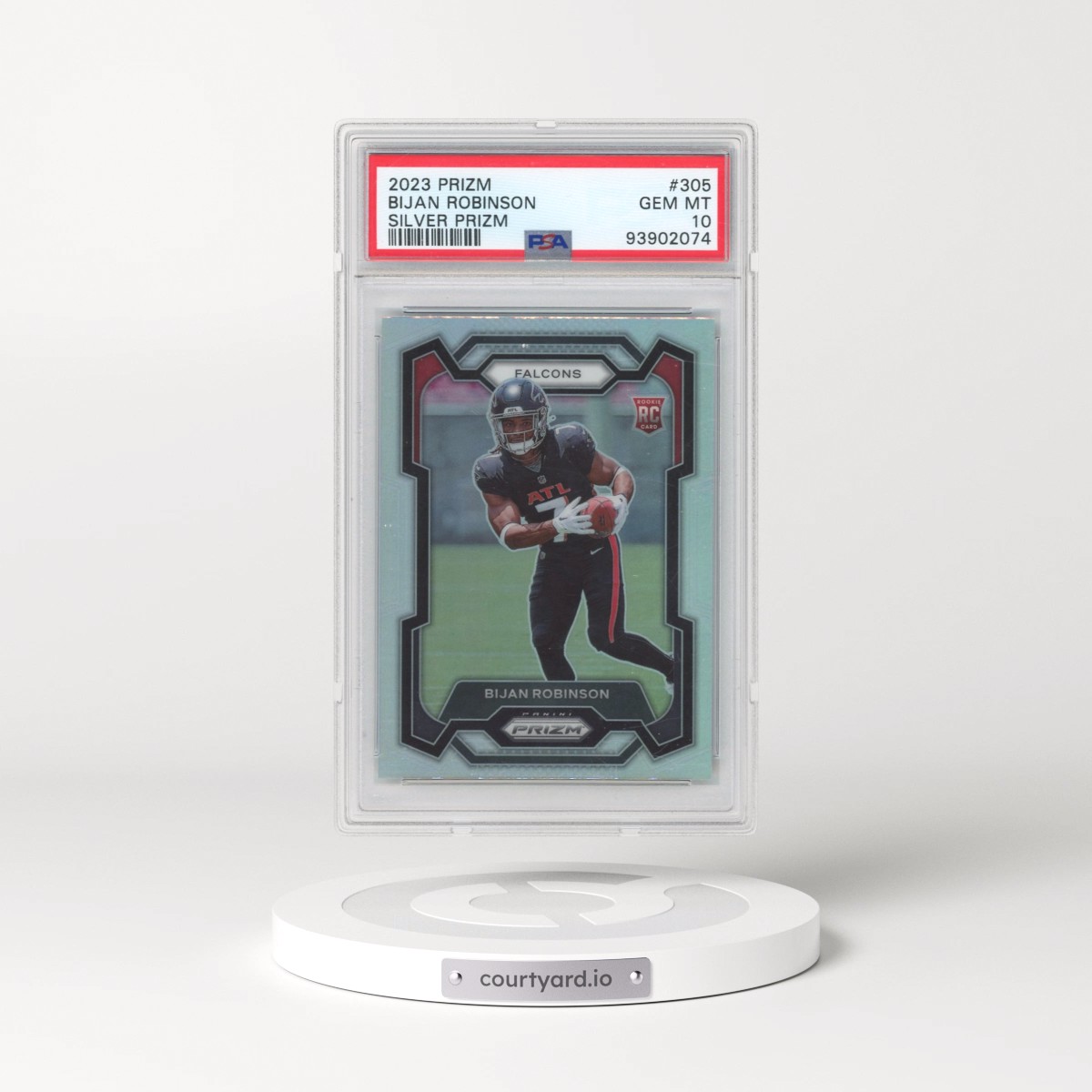 2023 Panini Prizm #305 Bijan Robinson - Silver Prizm (PSA 10 GEM MINT)