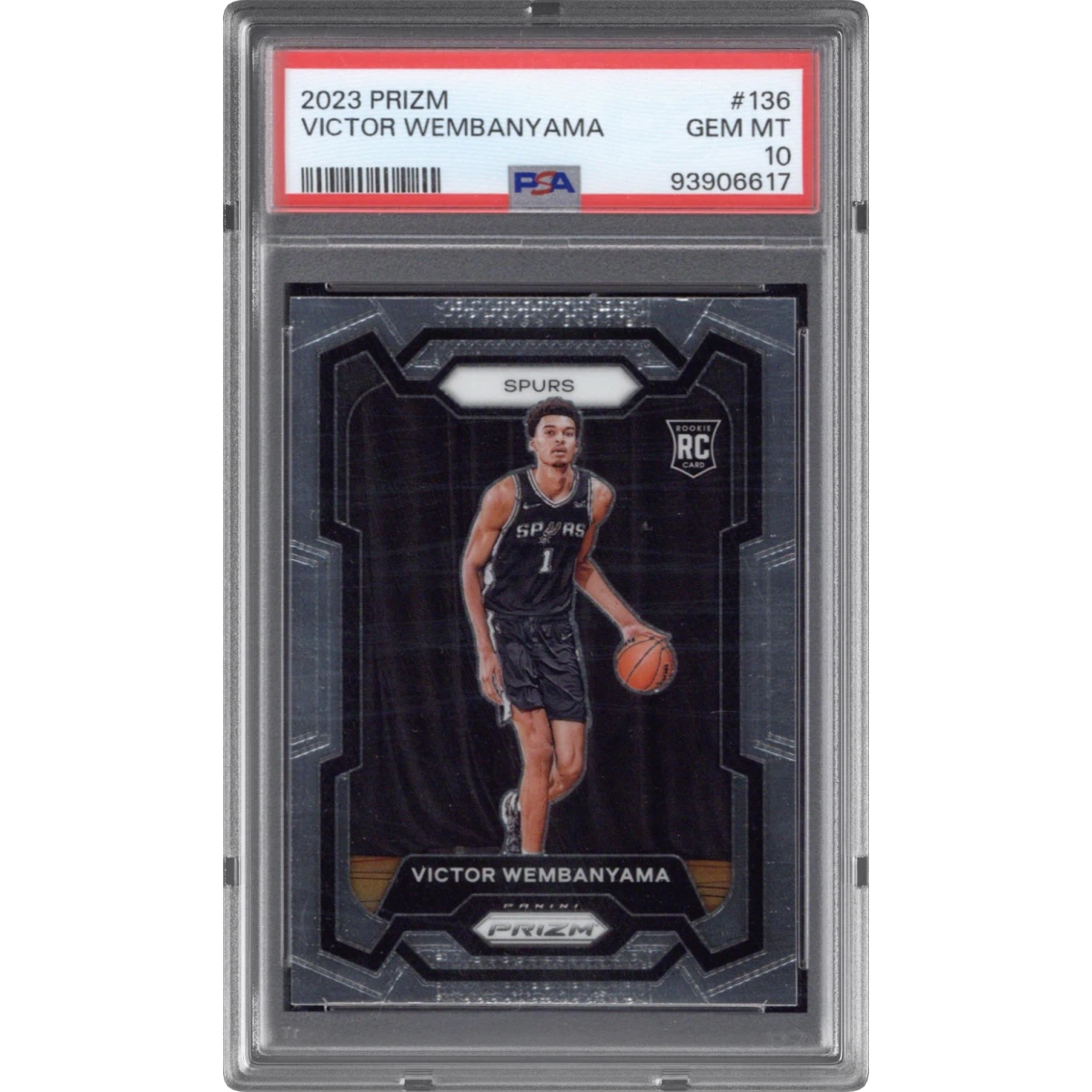 2023 Panini Prizm #136 Victor Wembanyama (PSA 10 GEM MINT)