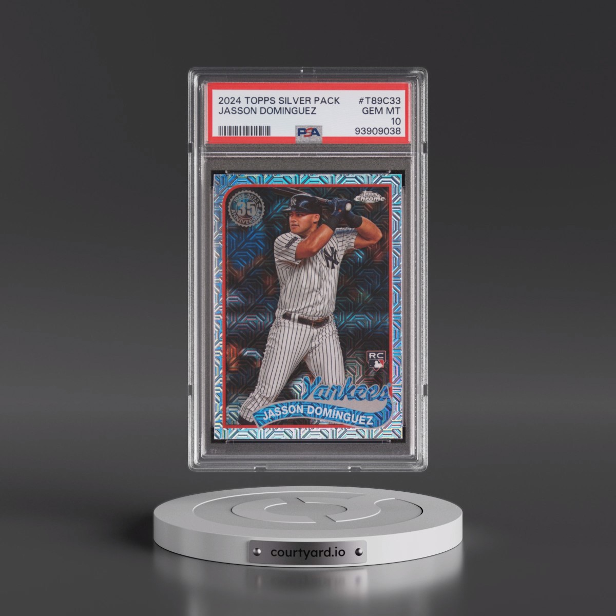 2024 Topps Silver Pack 1989 Chrome Promo #T89C33 Jasson Dominguez (PSA 10 GEM MINT)