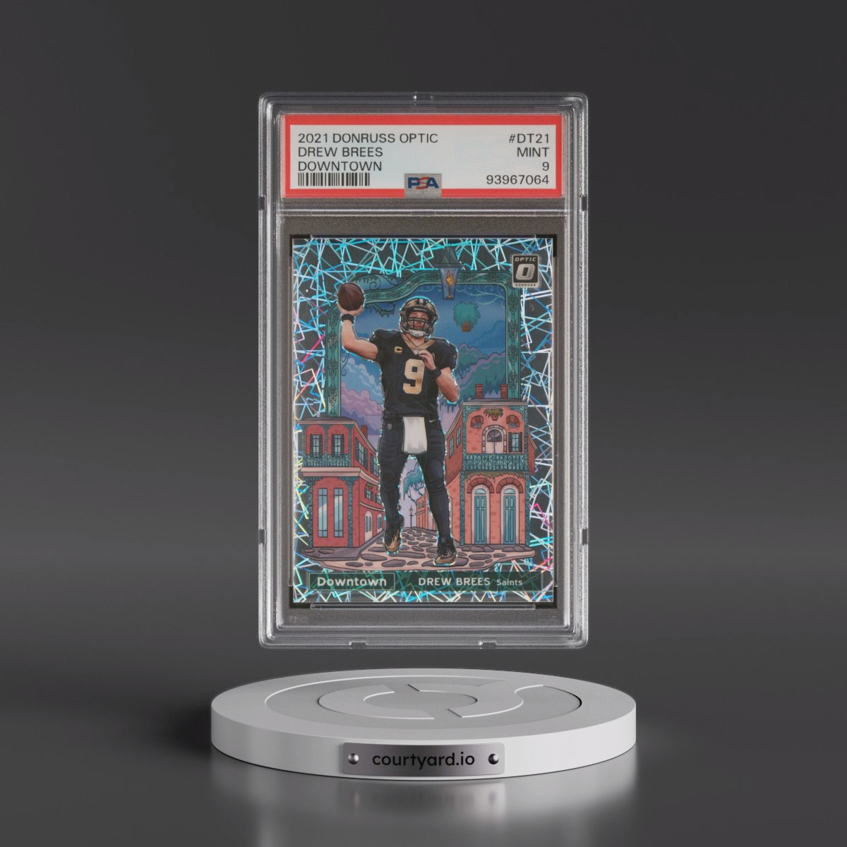 2021 Panini Donruss Optic Downtown #DT21 Drew Brees (PSA 9 MINT)