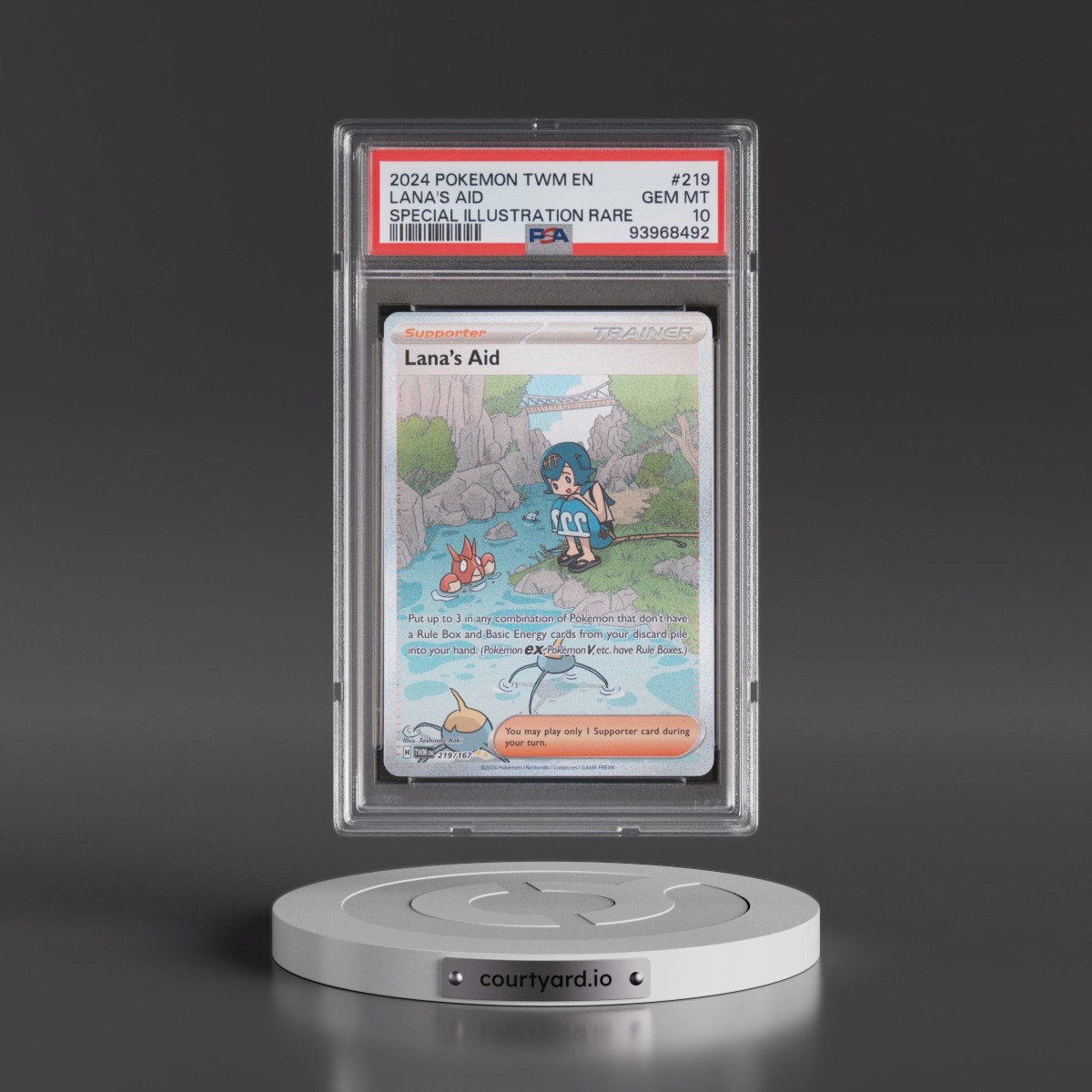 2024 Pokémon Twm EN-Twilight Masquerade #219 Lana's Aid - Special Illustration Rare (PSA 10 GEM MINT)