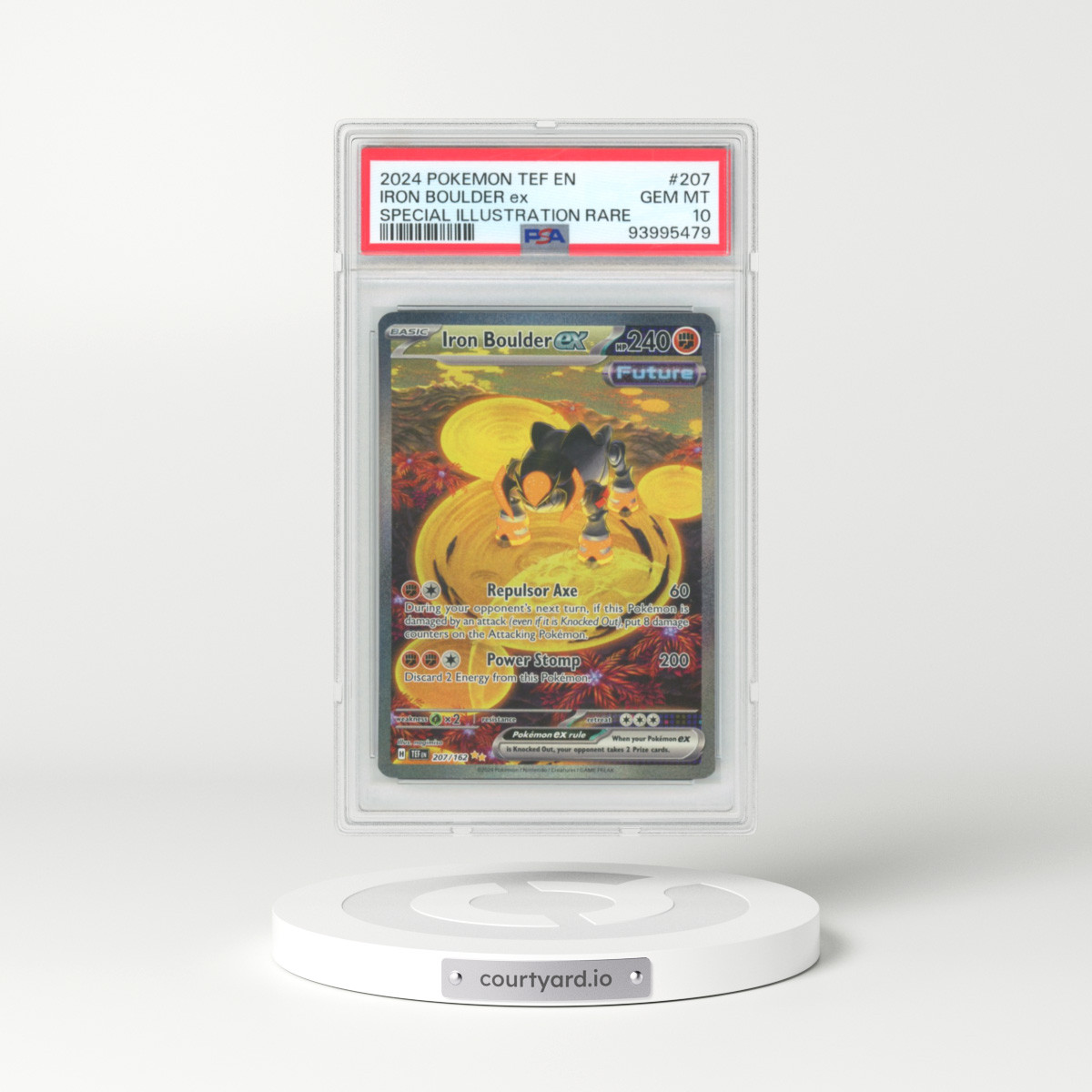 2023 Temporal Forces - TEF EN #207 Iron Boulder ex - Special Illustration Rare (PSA 10 GEM MINT)