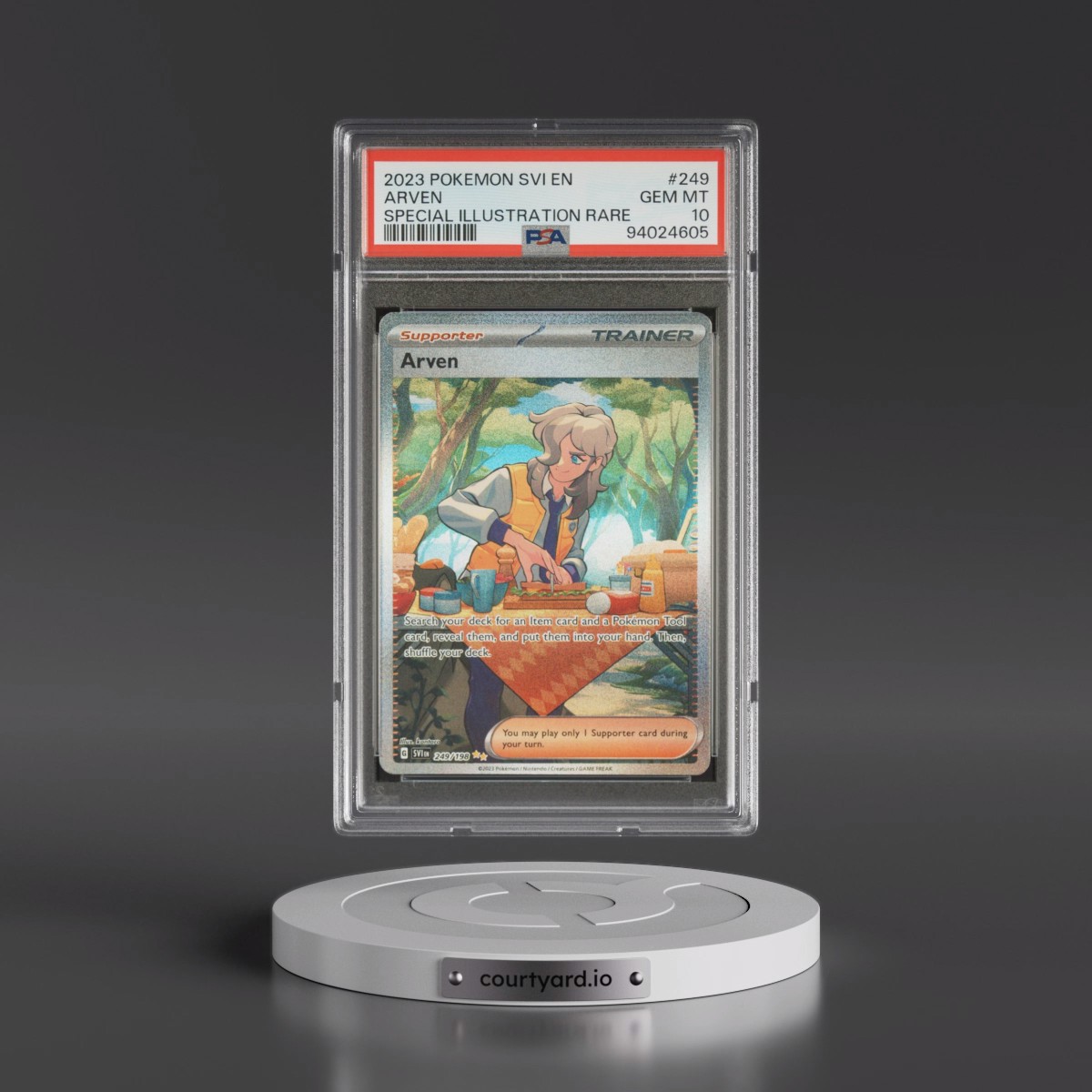 2023 Pokémon Svi EN-Scarlet & Violet #249 Arven - Special Illustration Rare (PSA 10 GEM MINT)