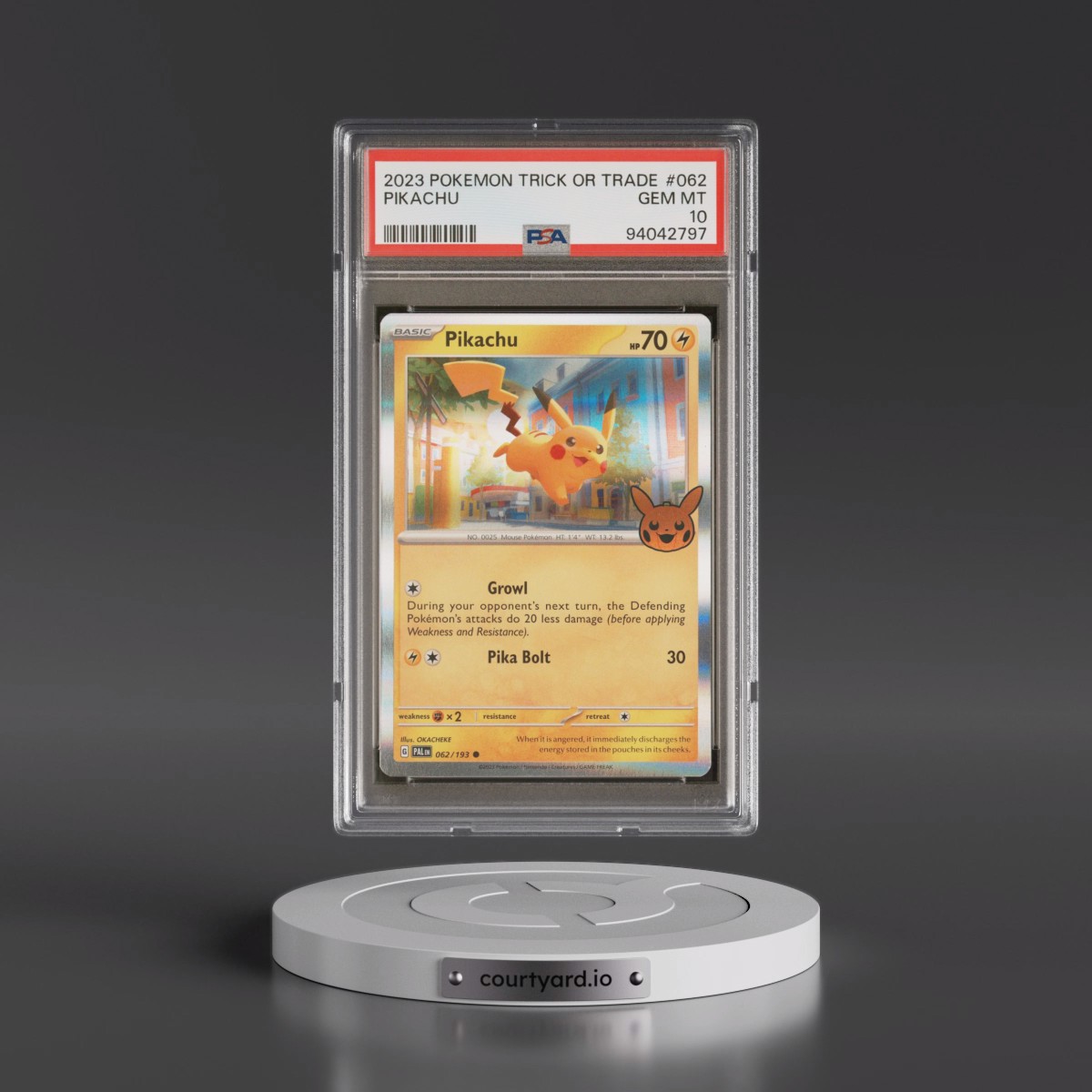 2023 Pokémon Trick or Trade #062 Pikachu (PSA 10 GEM MINT)