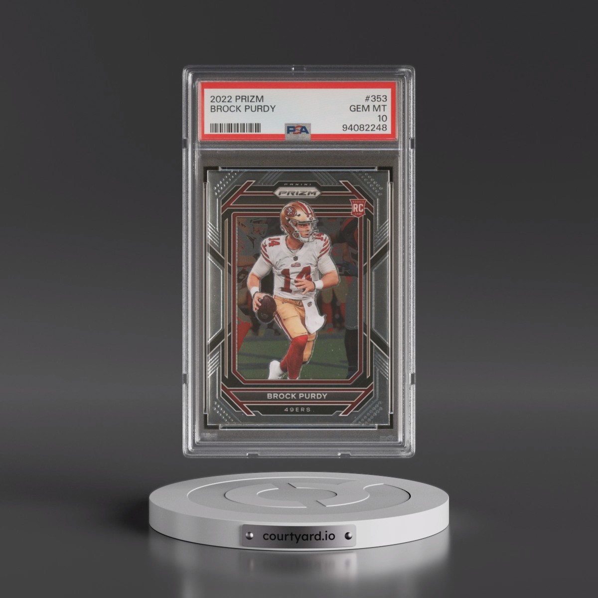 2022 Panini Prizm #353 Brock Purdy (PSA 10 GEM MINT)