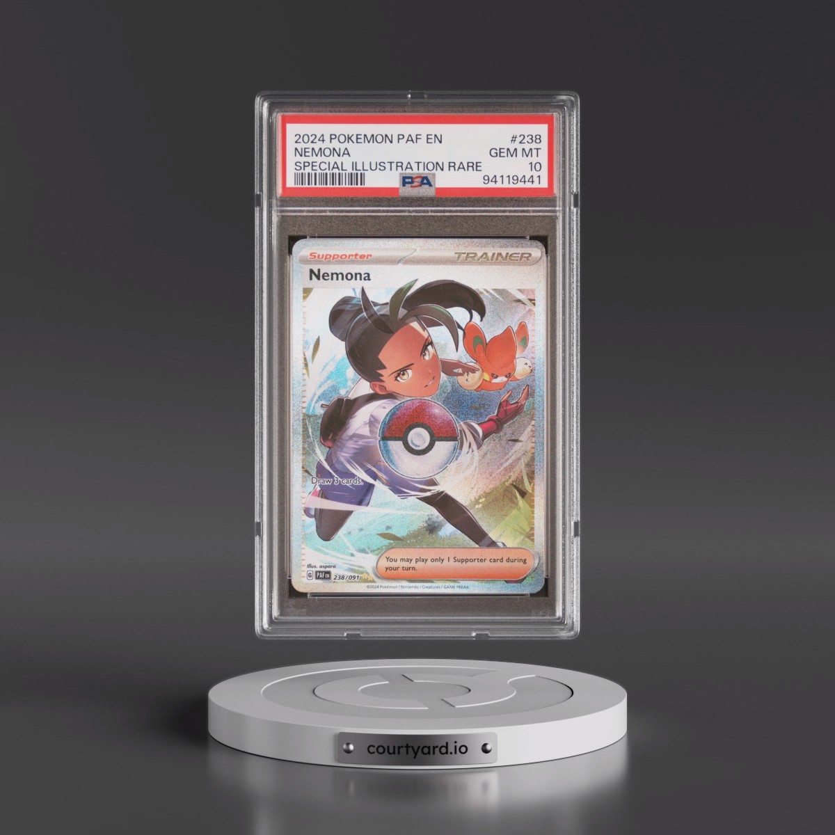 2024 Pokémon Paf EN-Paldean Fates #238 Nemona - Special Illustration Rare (PSA 10 GEM MINT)