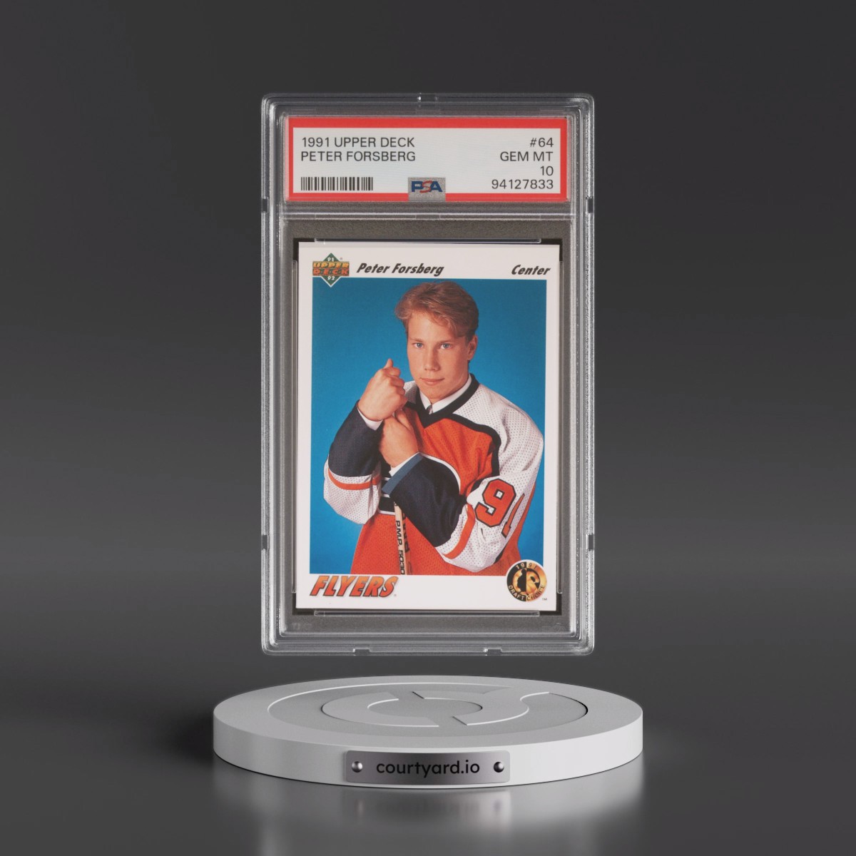 1991 Upper Deck #64 Peter Forsberg (PSA 10 GEM MINT)