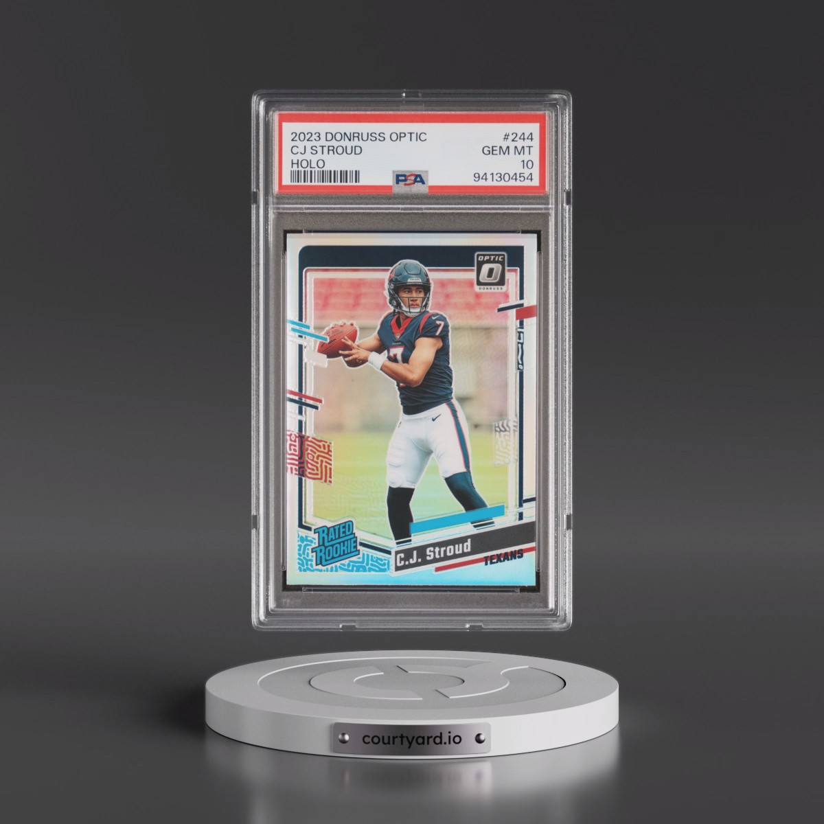 2023 Panini Donruss Optic #244 CJ Stroud - Holo (PSA 10 GEM MINT)
