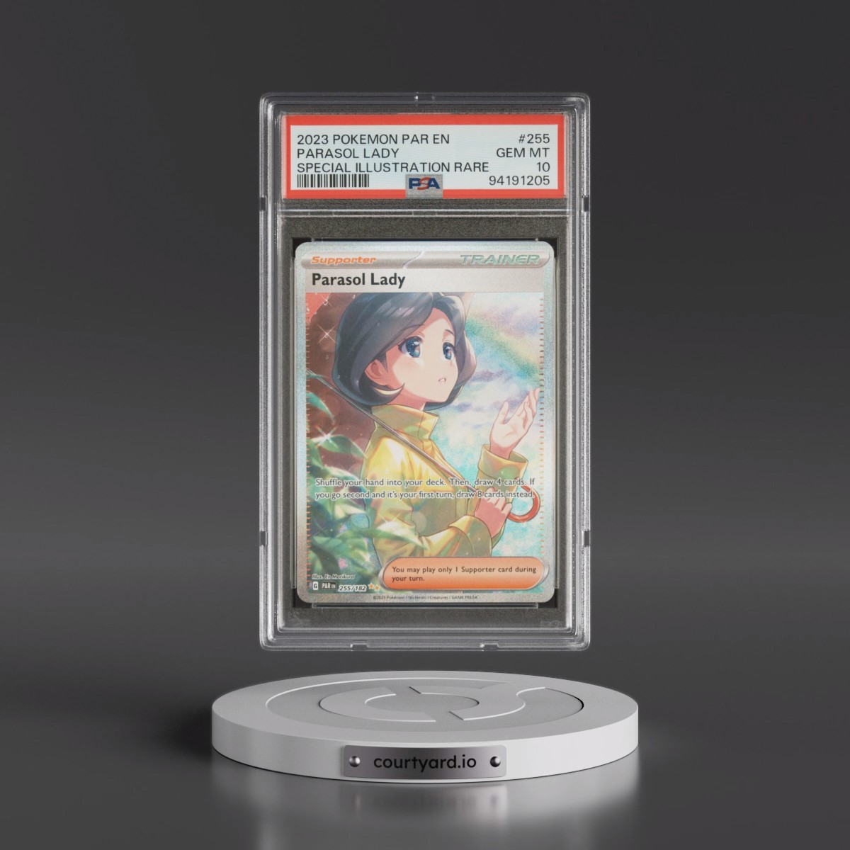 2023 Pokémon Par EN-Paradox Rift #255 Parasol Lady - Special Illustration Rare (PSA 10 GEM MINT)