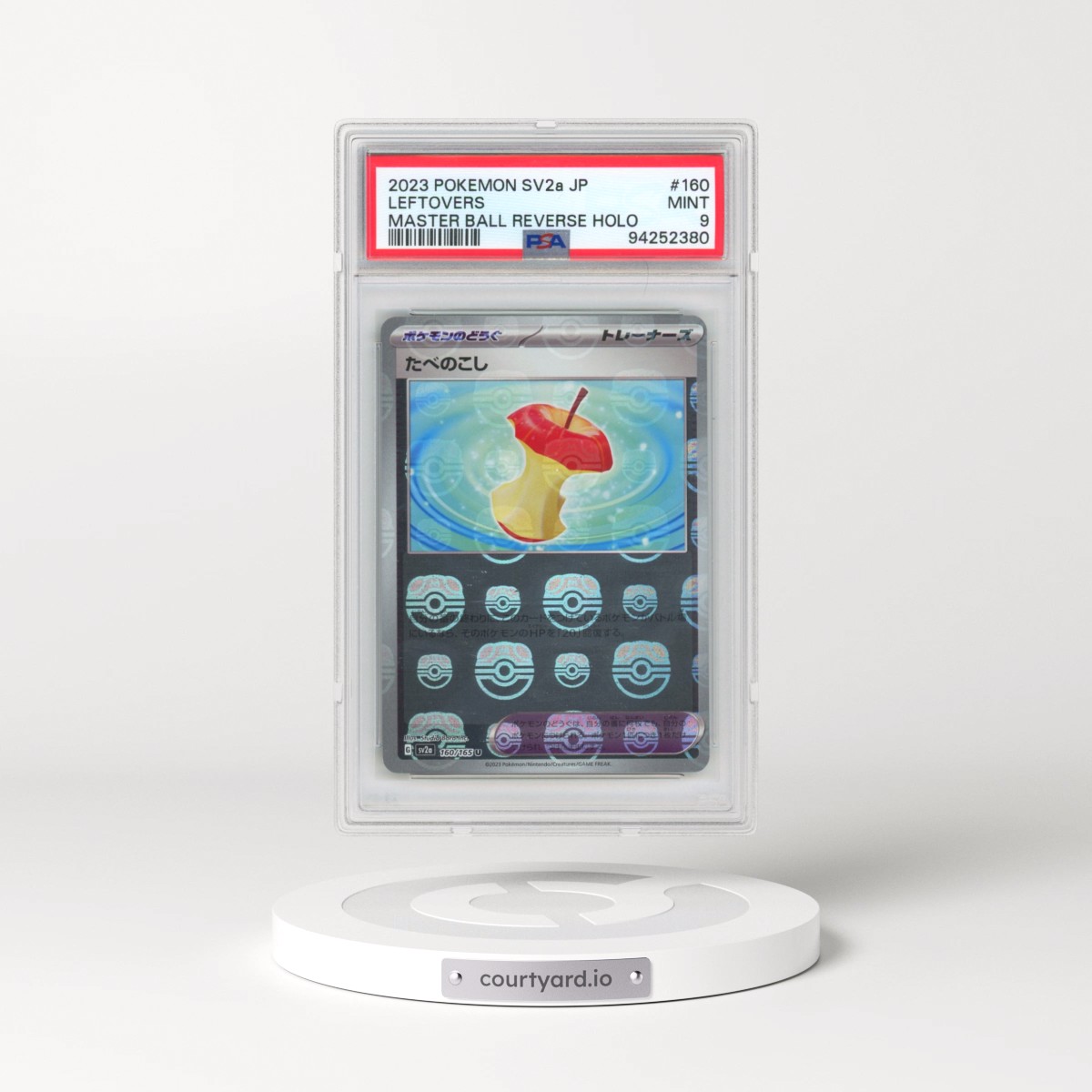 2023 Pokémon Sv2a-Pokemon 151 #160 Leftovers - Reverse Holo Master Ball (PSA 9 MINT)