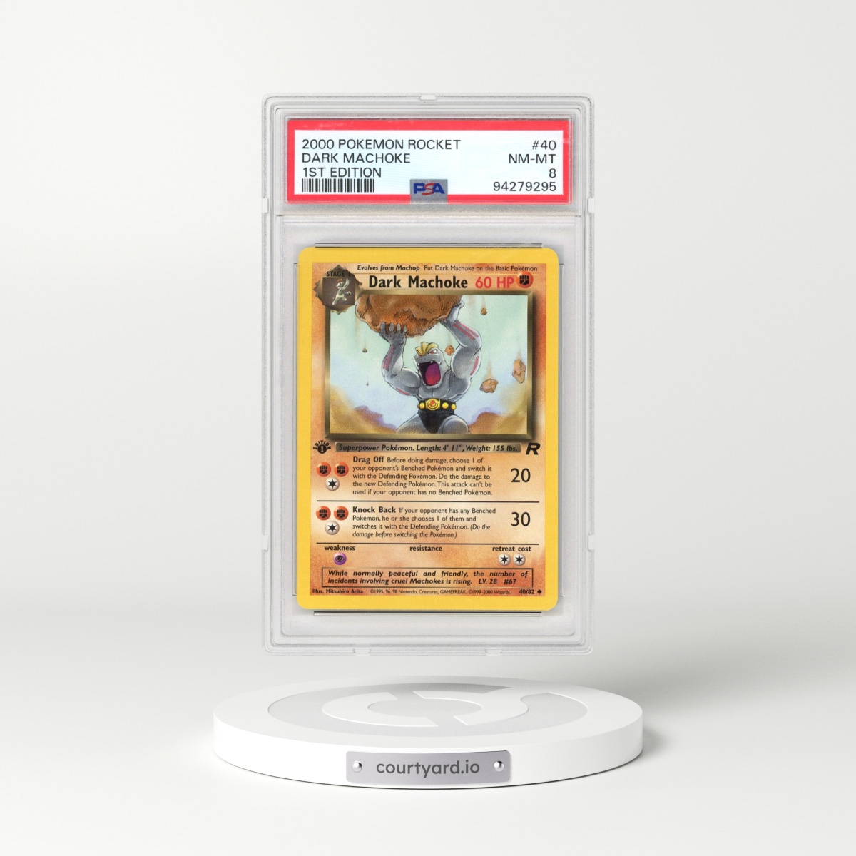 2000 Team Rocket #40 Dark Machoke - 1st Edition (PSA 8 NM-MT)