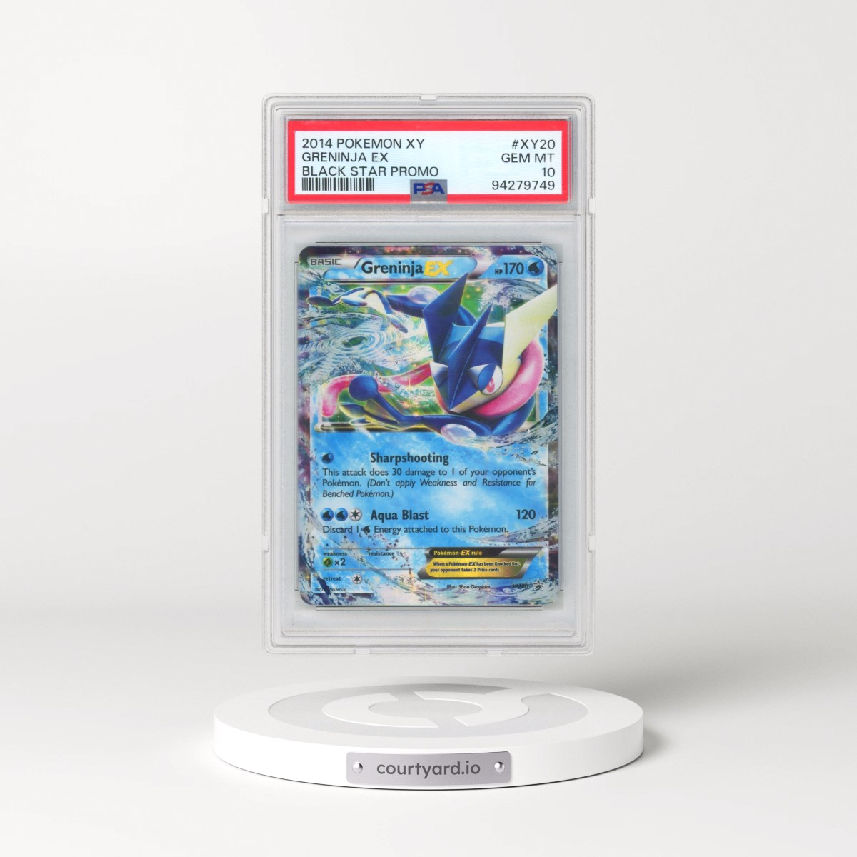 2014 Pokémon XY Black Star Promo #XY20 Greninja EX - Holo (PSA 10 GEM MINT)