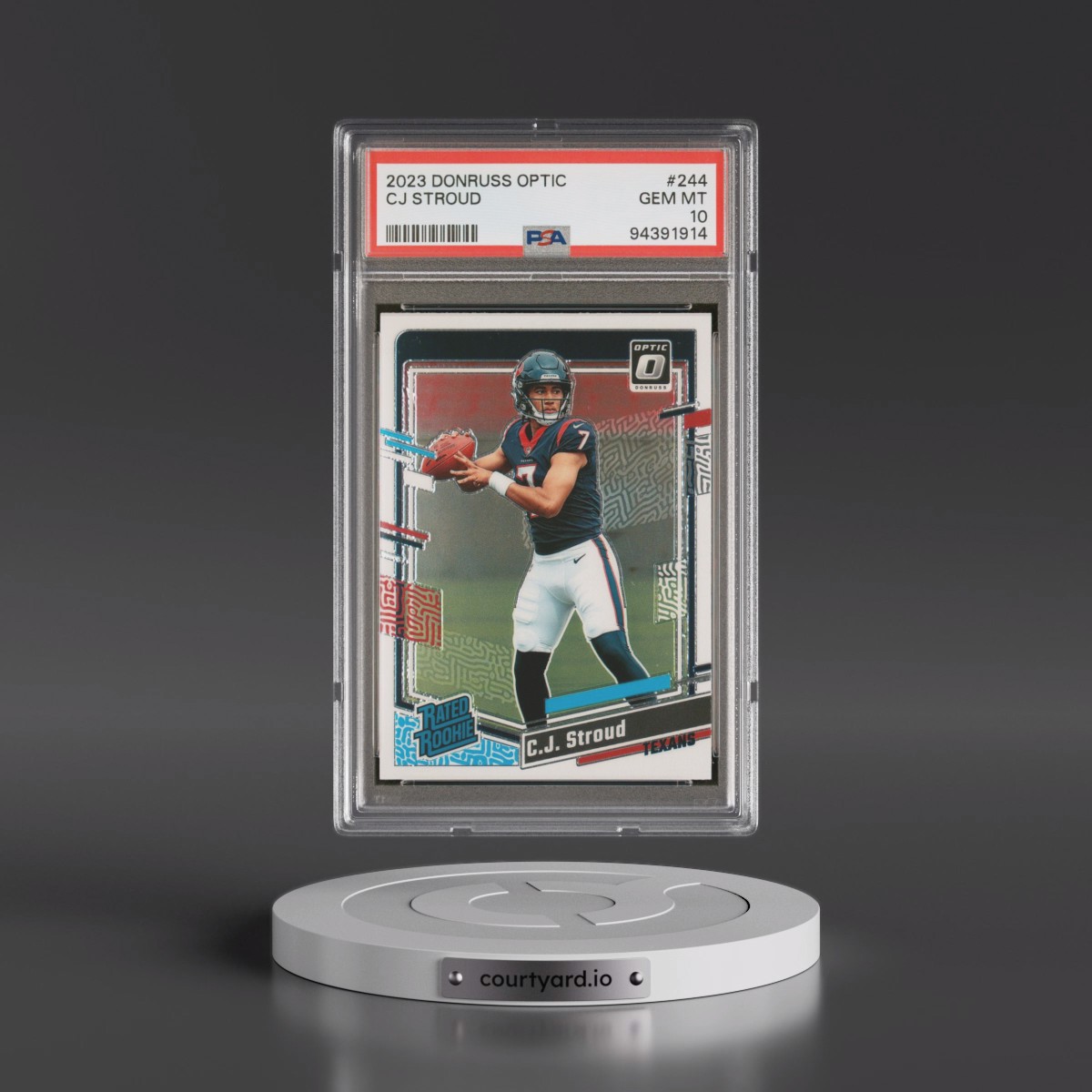 2023 Panini Donruss Optic #244 CJ Stroud (PSA 10 GEM MINT)