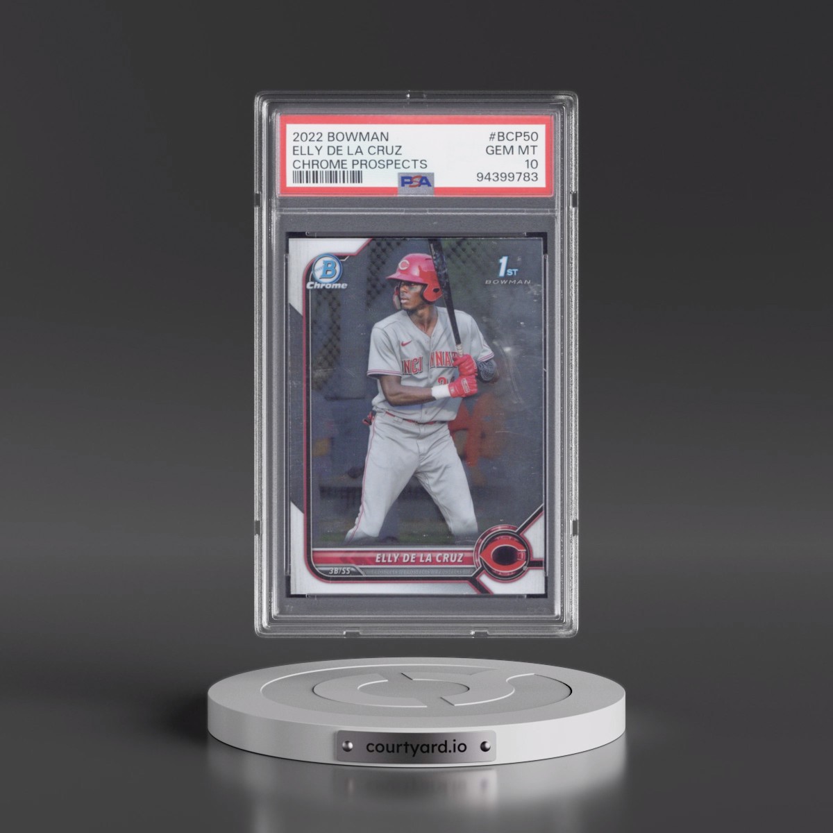 2022 Bowman Chrome Prospects #BCP50 Elly de La Cruz (PSA 10 GEM MINT)