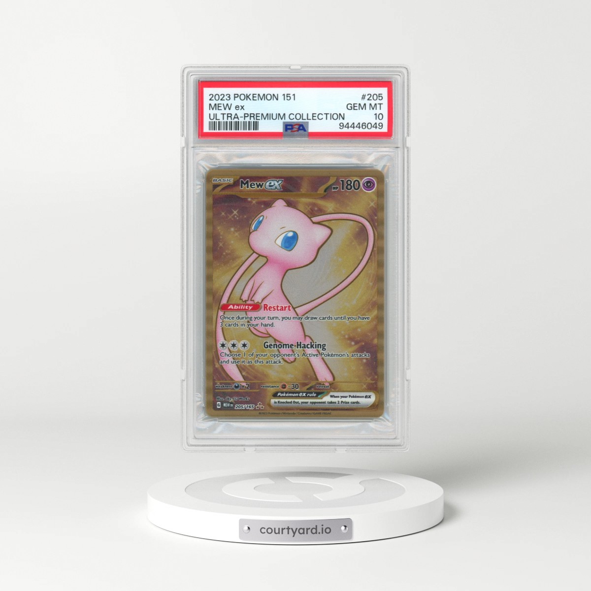 2023 Pokémon 151 Ultra-Premium Collection #205 Mew EX - Holo (PSA 10 GEM MINT)