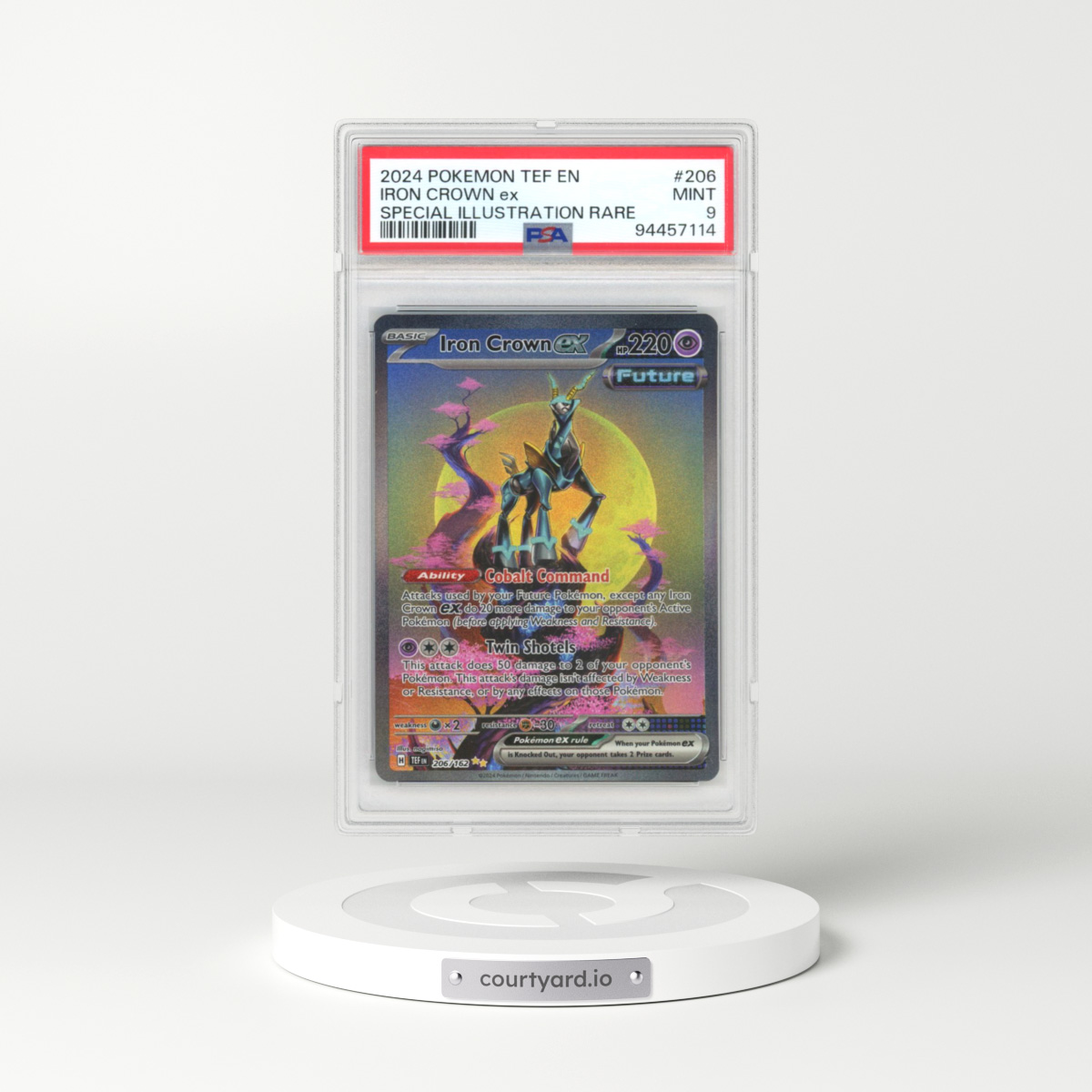 2023 Temporal Forces - TEF EN #206 Iron Crown ex (PSA 9 MINT)