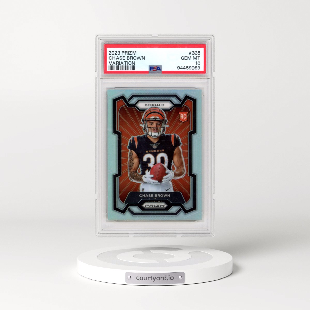 2023 Panini Prizm Chase Brown - Variation #335 PSA 10