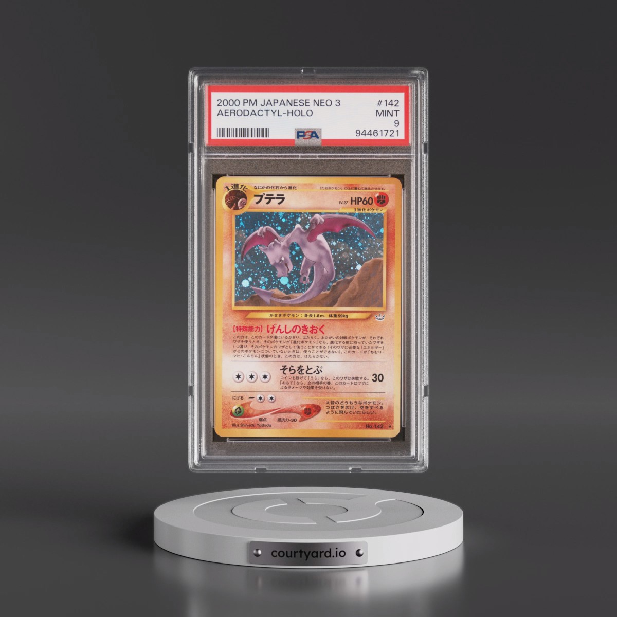 2000 Pokémon Neo 3 #142 Aerodactyl - Holo (PSA 9 MINT)