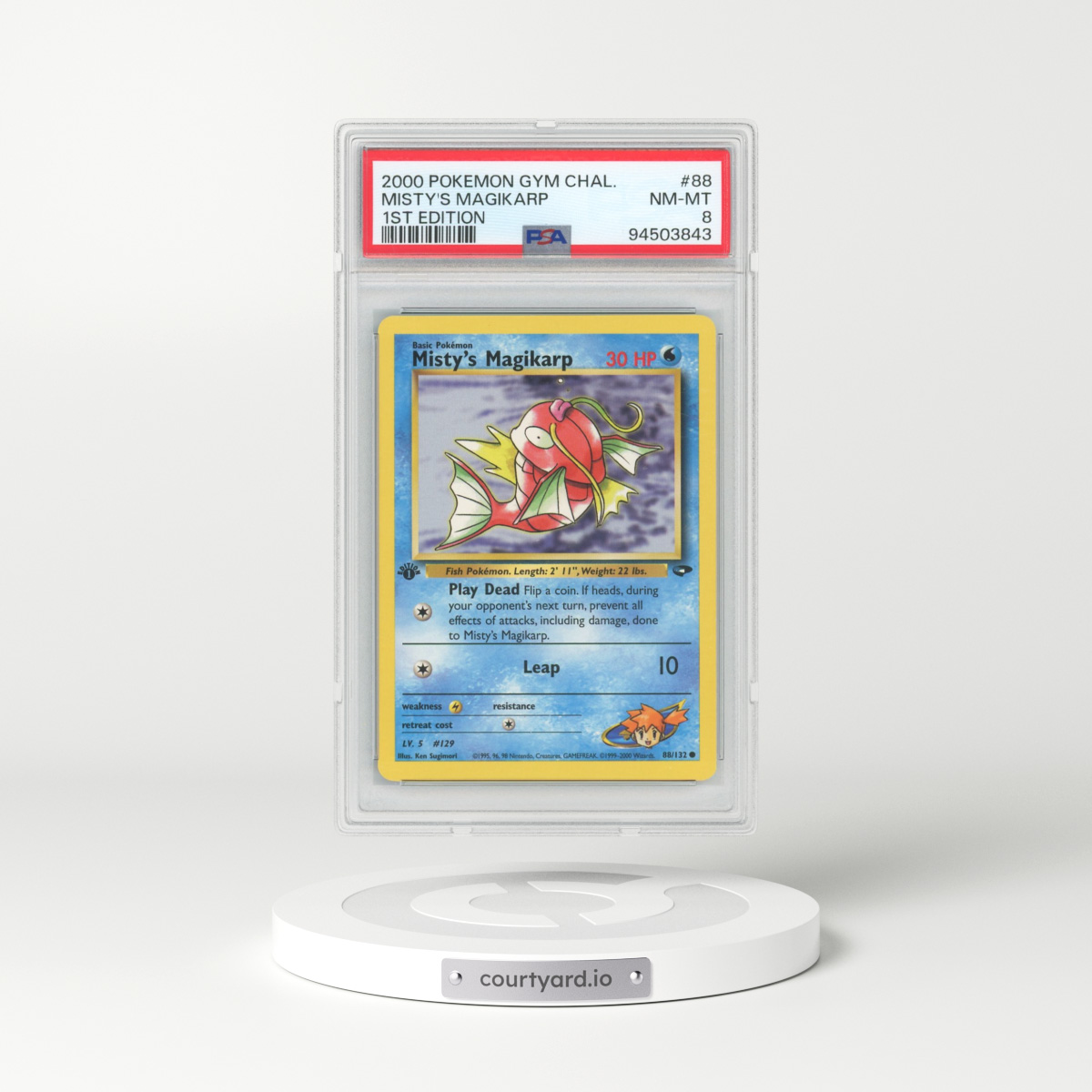 2000 Gym Challenge #88 Misty's Magikarp - 1st Edition 1st Edition (PSA 8 NM-MT)