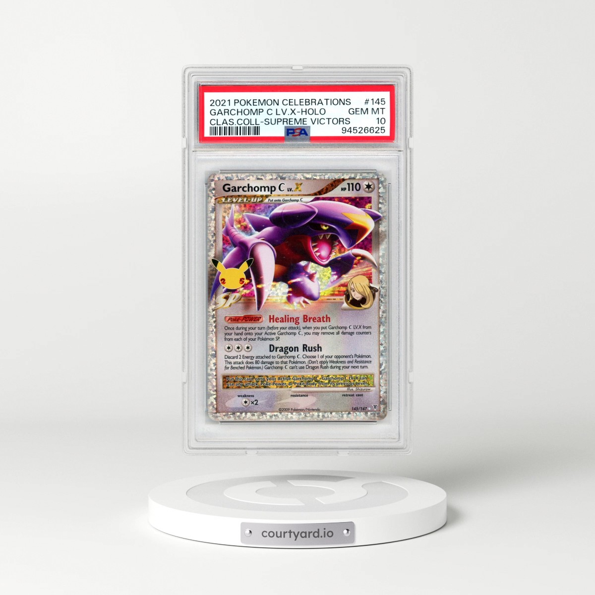 2021 Pokémon Celebrations Classic Collection #145 Garchomp C LV.X - Holo (PSA 10 GEM MINT)