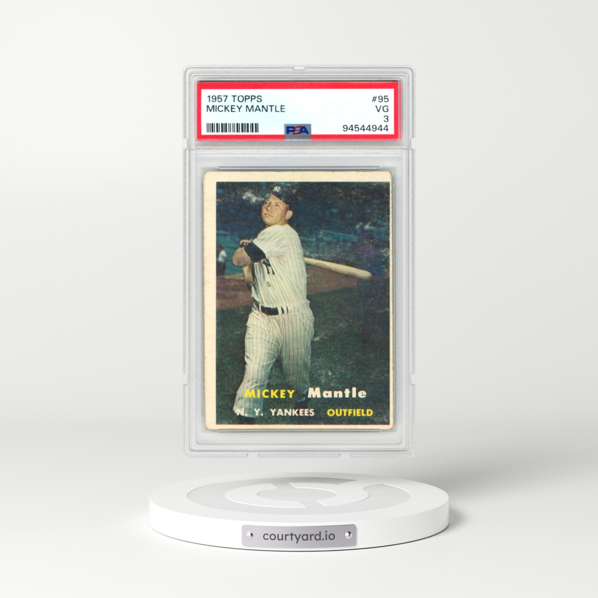 1957 Topps #95 Mickey Mantle (PSA 3 VG)