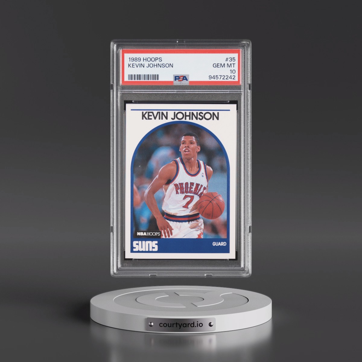1989 Hoops #35 Kevin Johnson (PSA 10 GEM MINT)