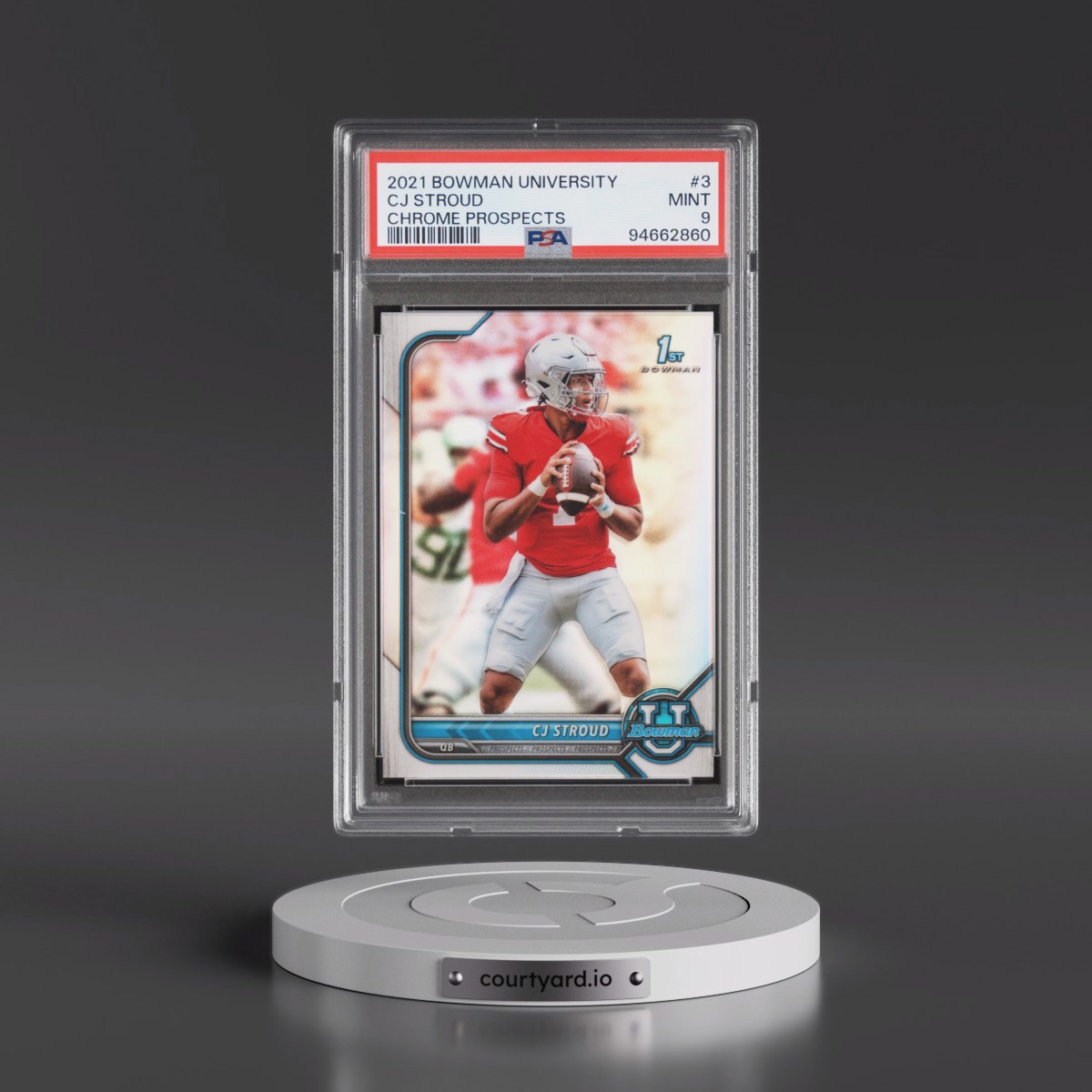 2021 Bowman University Chrome Prospects #3 CJ Stroud (PSA 9 MINT)