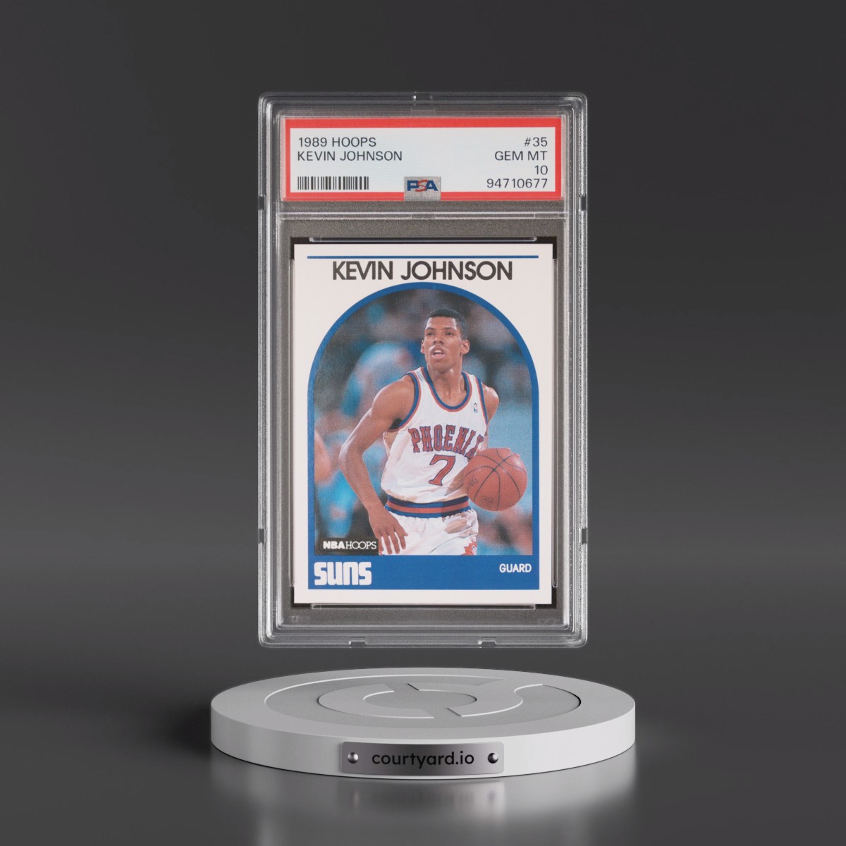 1989 Hoops #35 Kevin Johnson (PSA 10 GEM MINT)