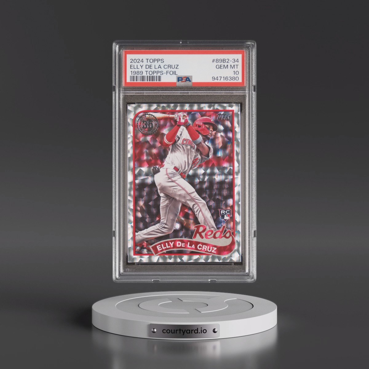 2024 Topps 1989 Topps Baseball #89B2-34 Elly de La Cruz - Series 2-Foil (PSA 10 GEM MINT)