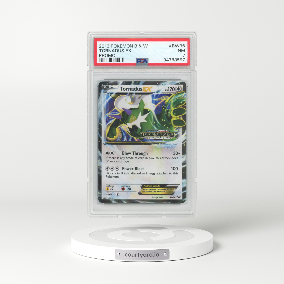 2013 Black & White Promos #BW96 Tornadus EX - Holo (PSA 7 NM)